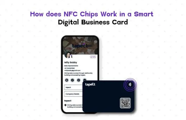 How does NFC Chips Work in a Smart Digital Business Card