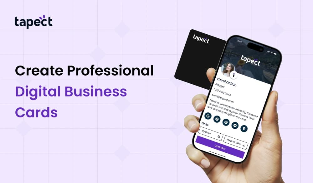 Create Professional Digital Business Cards | Tapect