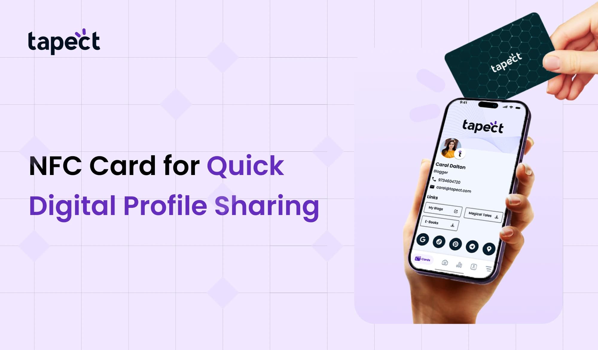NFC Card for Quick Digital Profile Sharing